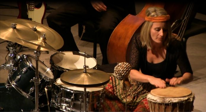 Lauri Lyster - The Drummer Girl still - arent we clever video by Rod Matheson