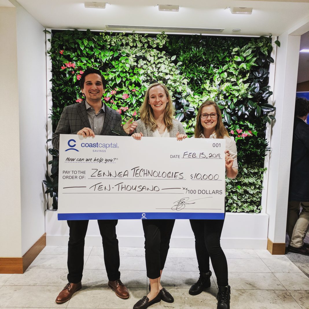 Team Zennea Venture Prize with Cheque