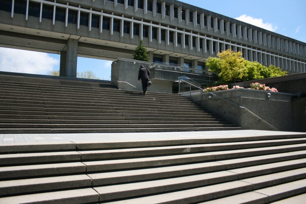 SFU AQ outdoor staircase