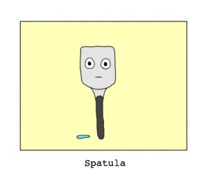 a "spatula" that just spit