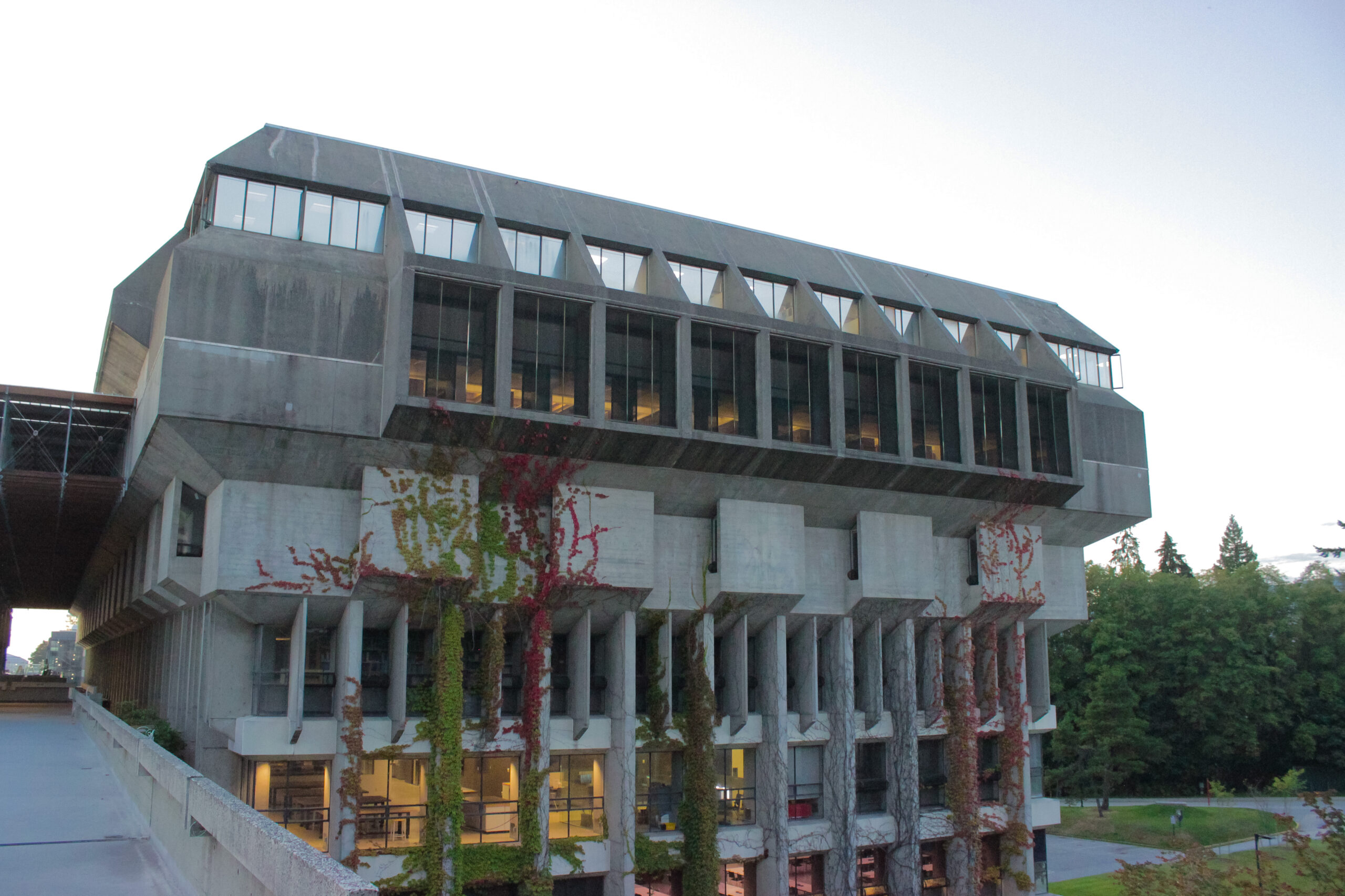 exterior of W.A.C. Bennett library