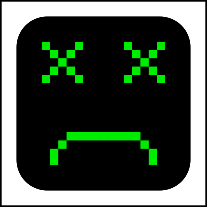 broken-153601_1280 Illustration of a black square set against a white background with a pixelated sad face