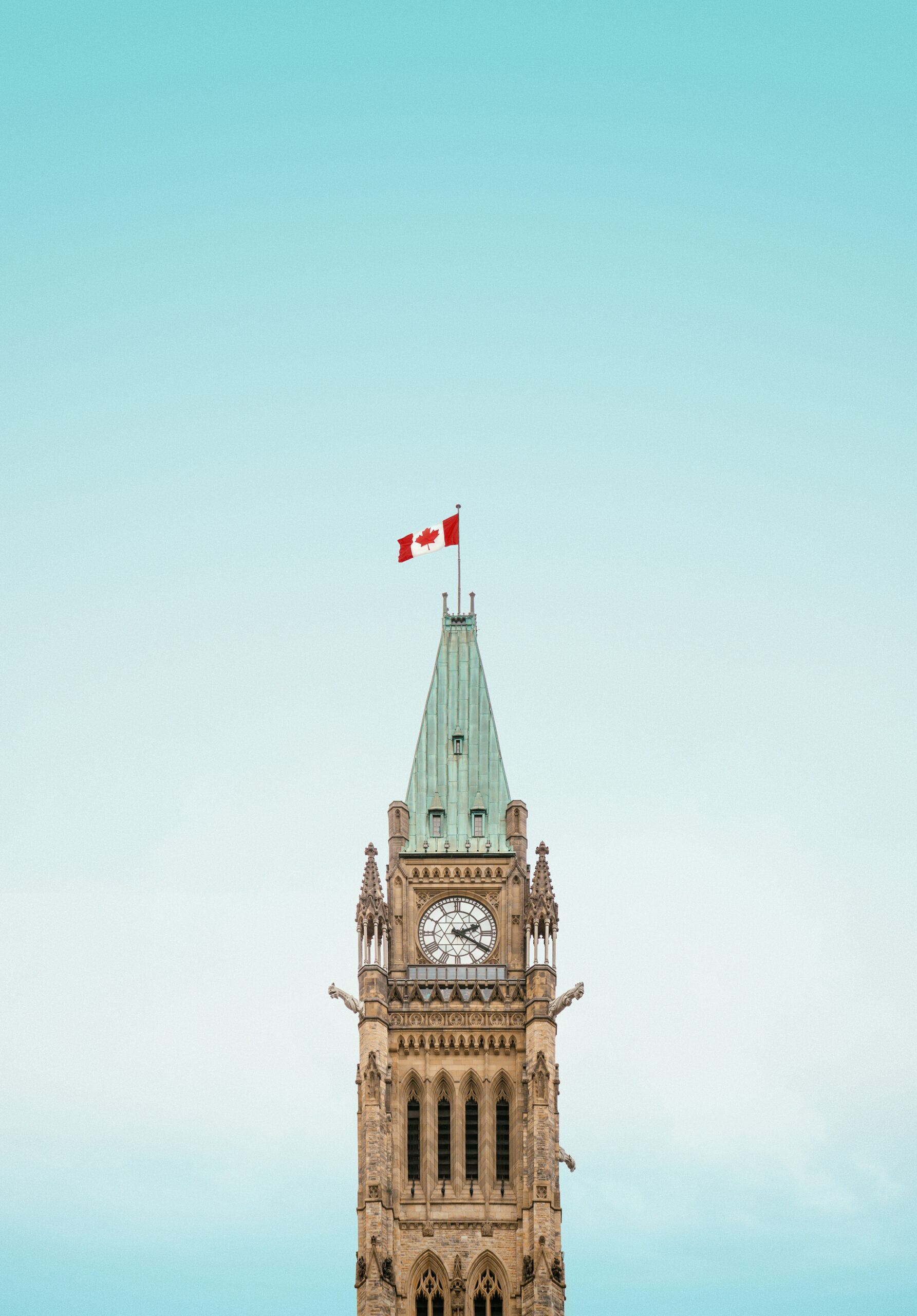 Canadian Parliament during the day