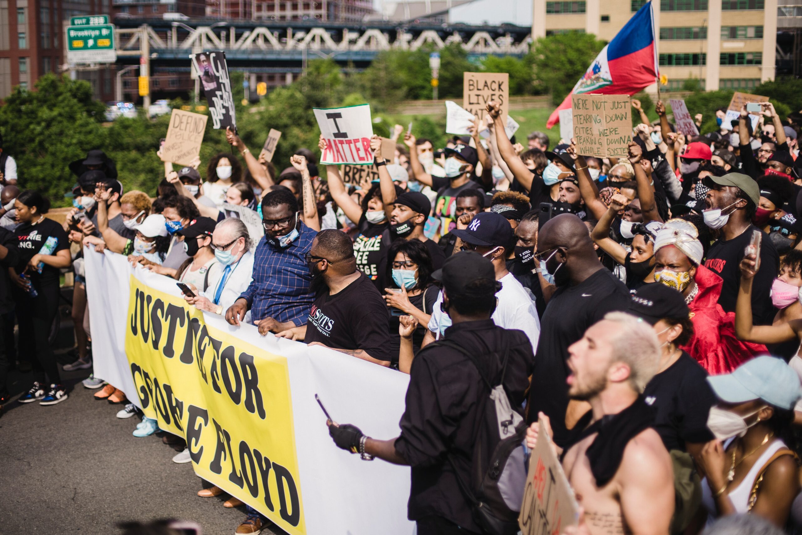 A large Black Lives Matter protest