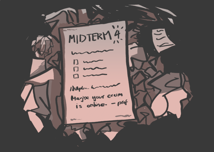 A flurry of midterm exams