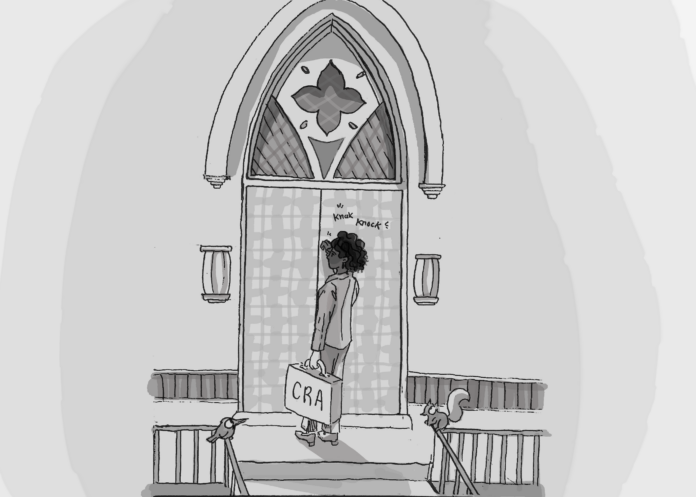 tax collector at church door