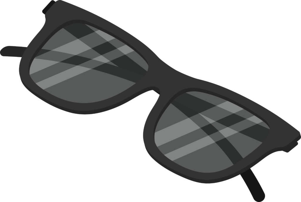 An illustration vector of a pair of Ray-Bans.