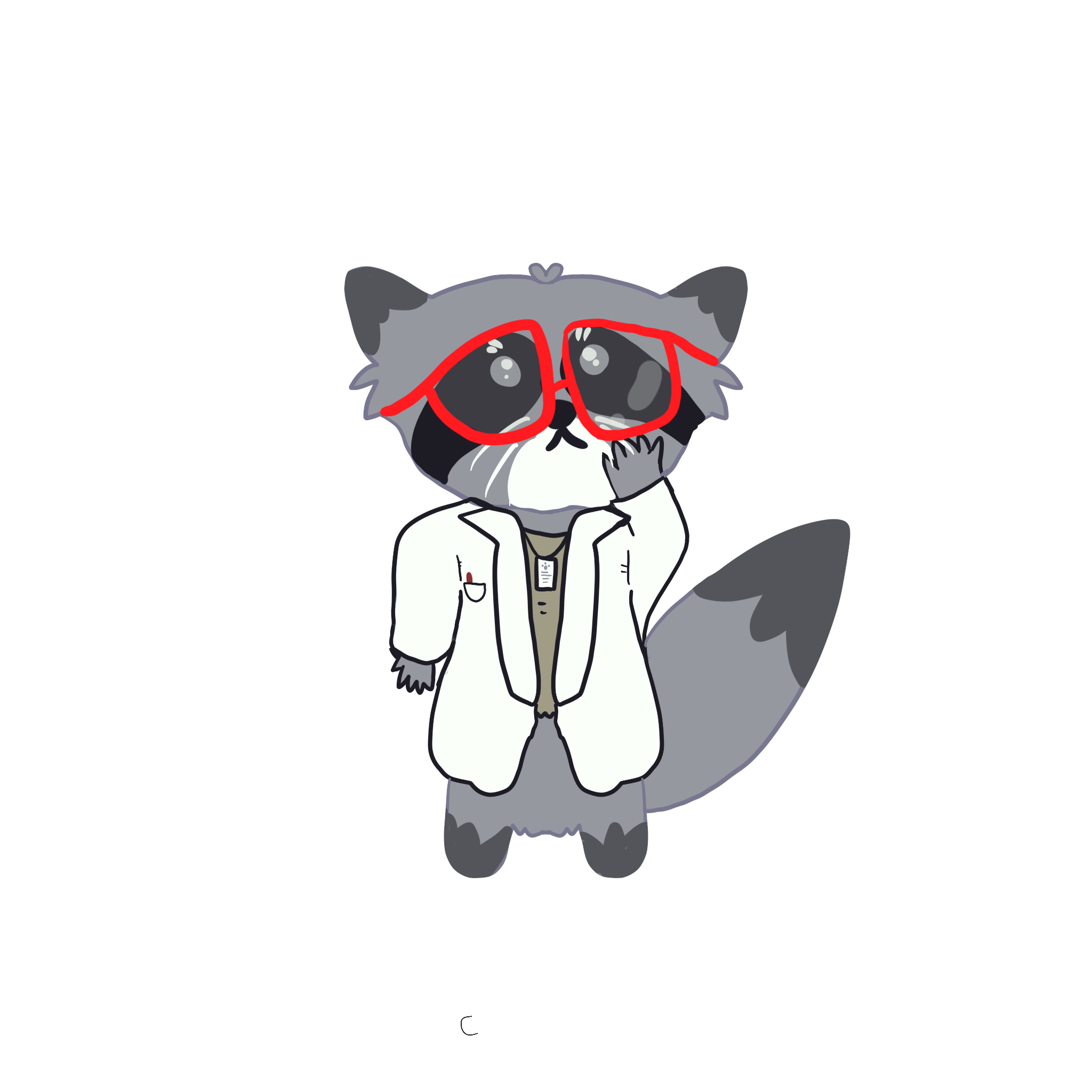 Illustrations of five different raccoons. ILLUSTRATIONS: Maple Sukontasukkul and Kelly Chia / The Peak