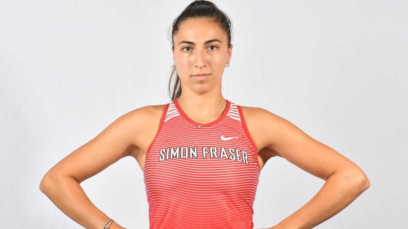 photo of SFU track and field athlete Marie-Éloïse Leclair.