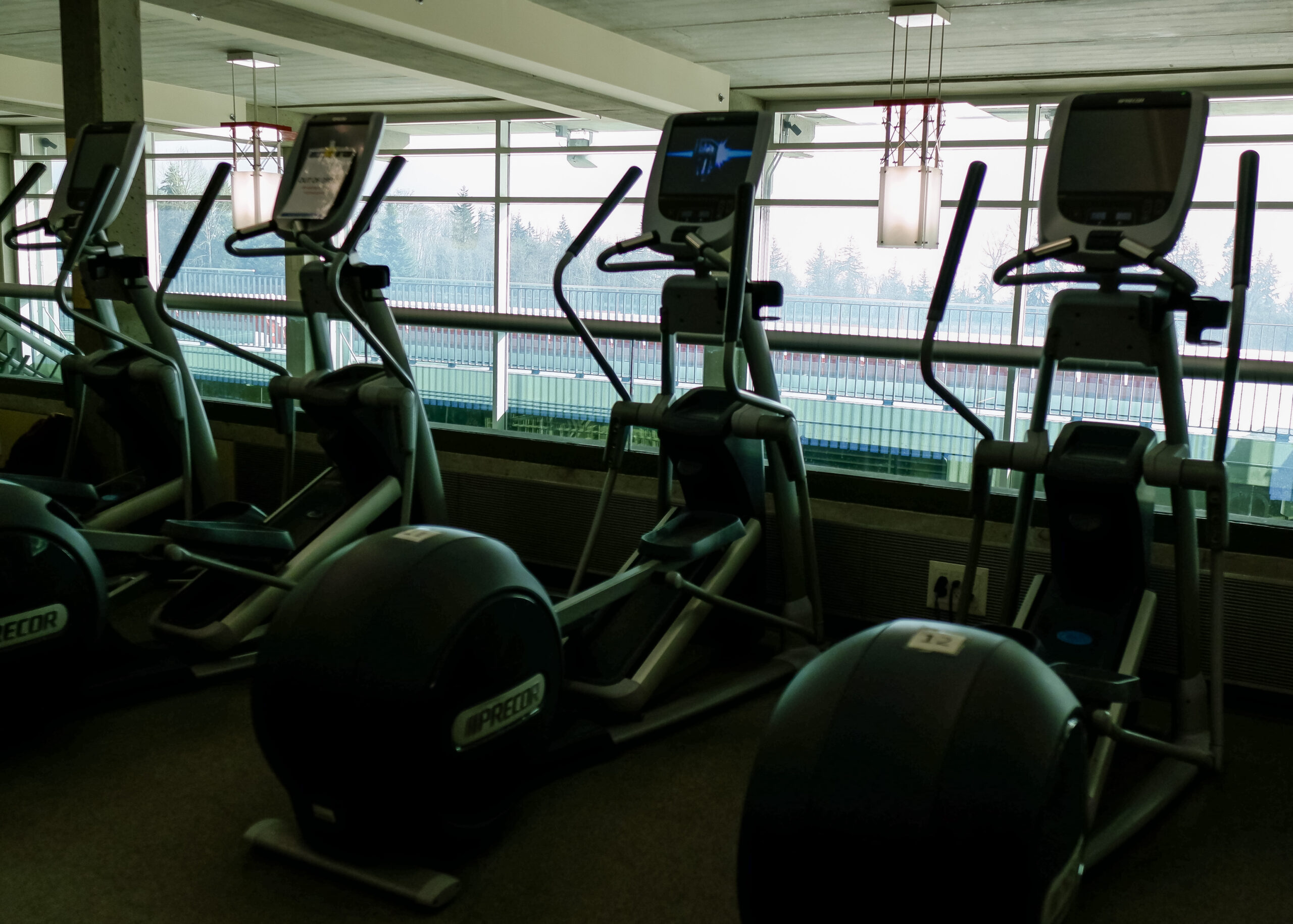 photo of exercise bikes in a gym