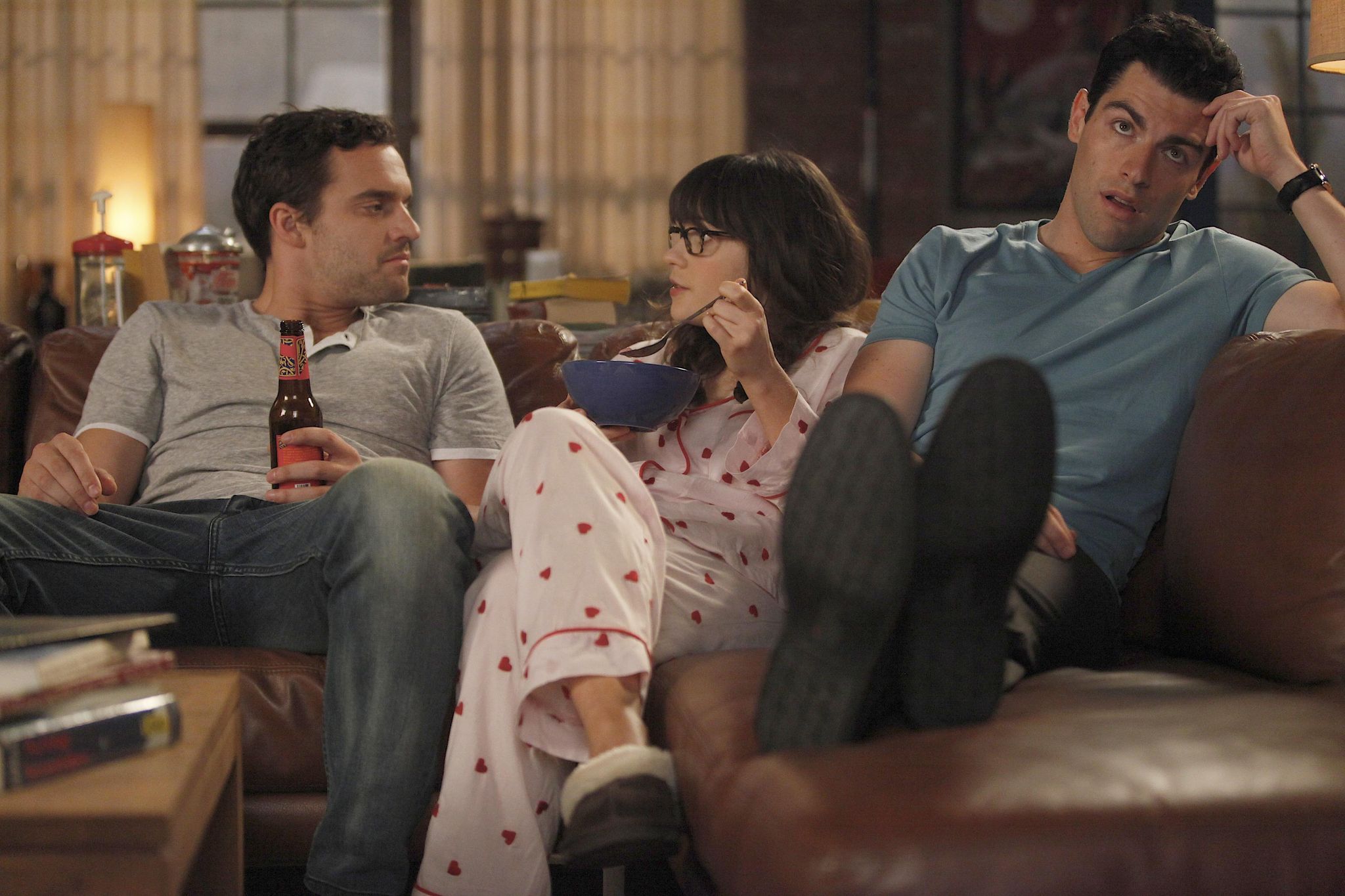 Photo of Jess Day, Nick Miller, and Cece from New Girl.