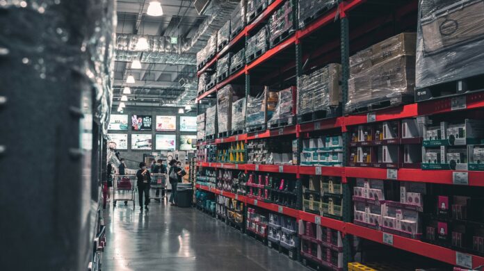 A warehouse style grocery store