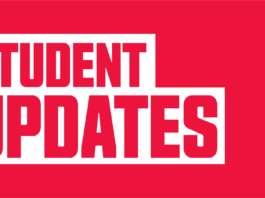 Graphic that reads “Student updates.”