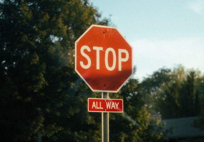 A stop sign