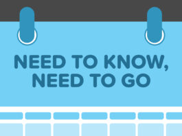 an illustrated calender that says "Need to Know, Need to Go"