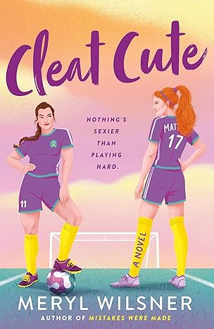 an illustrated book cover of two women soccer players staring at one another on the soccer field