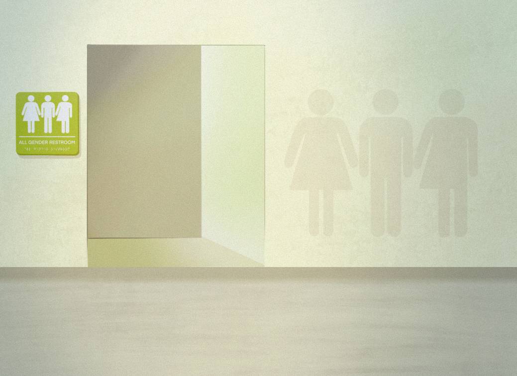 A gender neutral washroom
