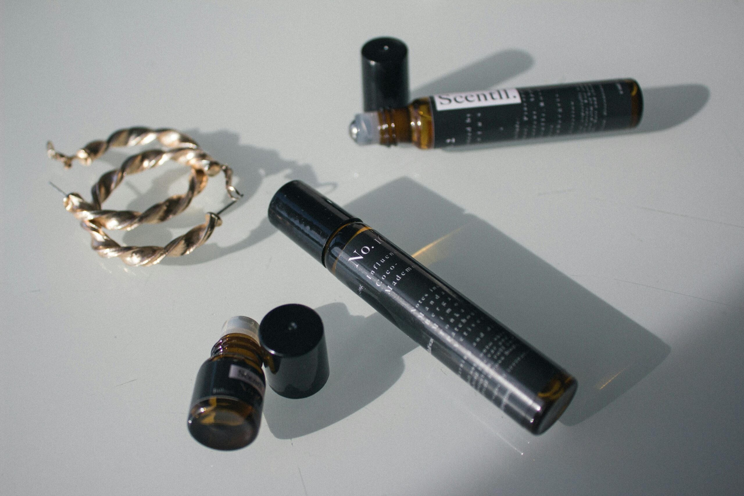 Sample fragrance bottles