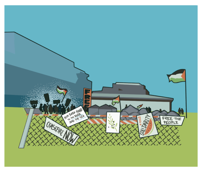 An Illustration of the encampment.