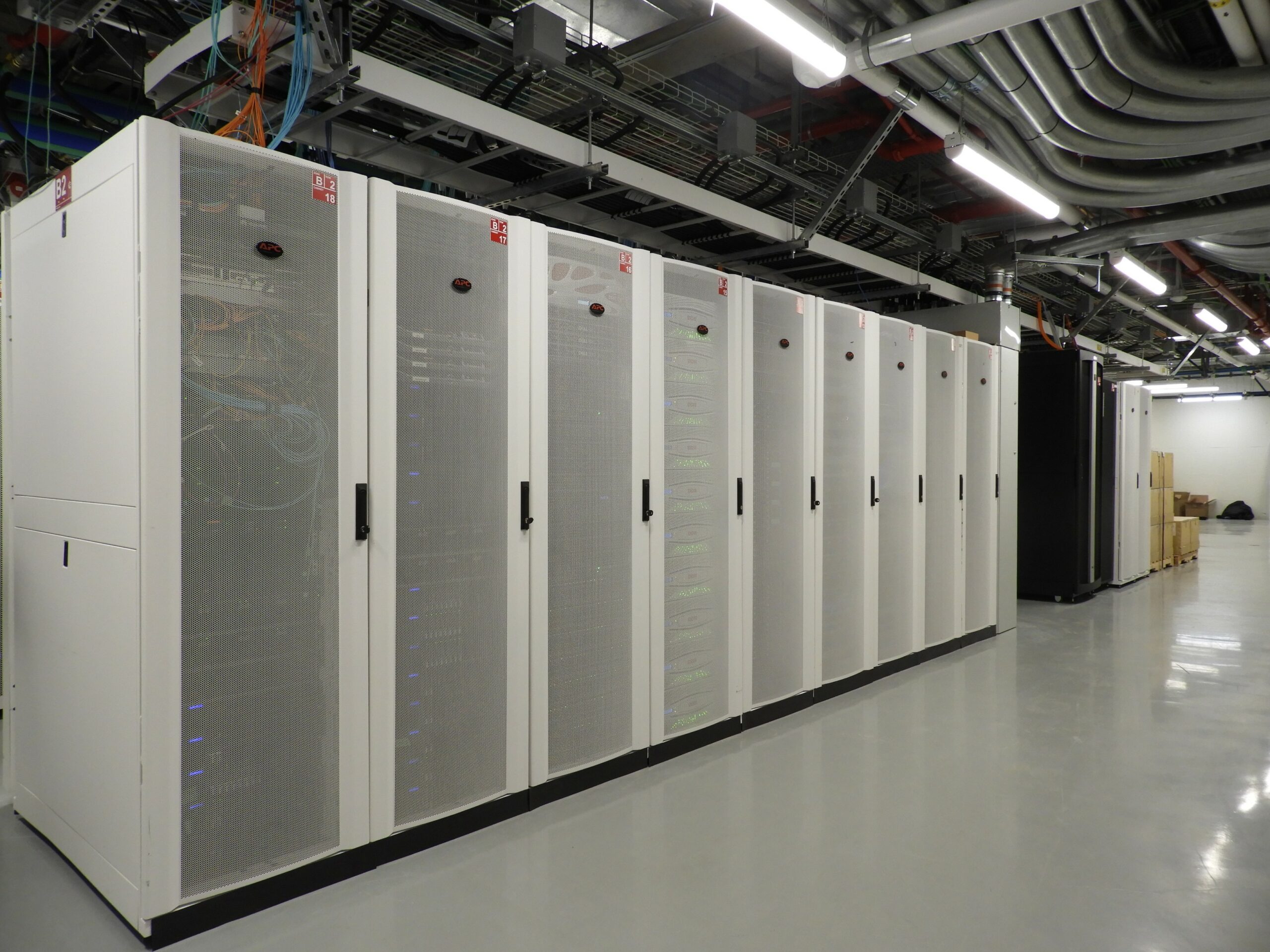 This is a photo of the SFU supercomputer, Ceder. The computer takes up the entire room.