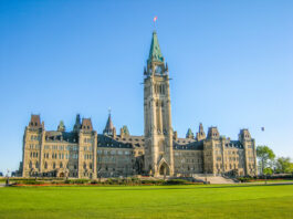 Canadian Parliament building in Ottawa