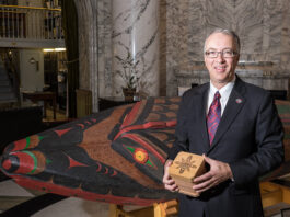 Picture of John Rustad from when he was Minister of Aboriginal Relations and Reconciliation in 2014.