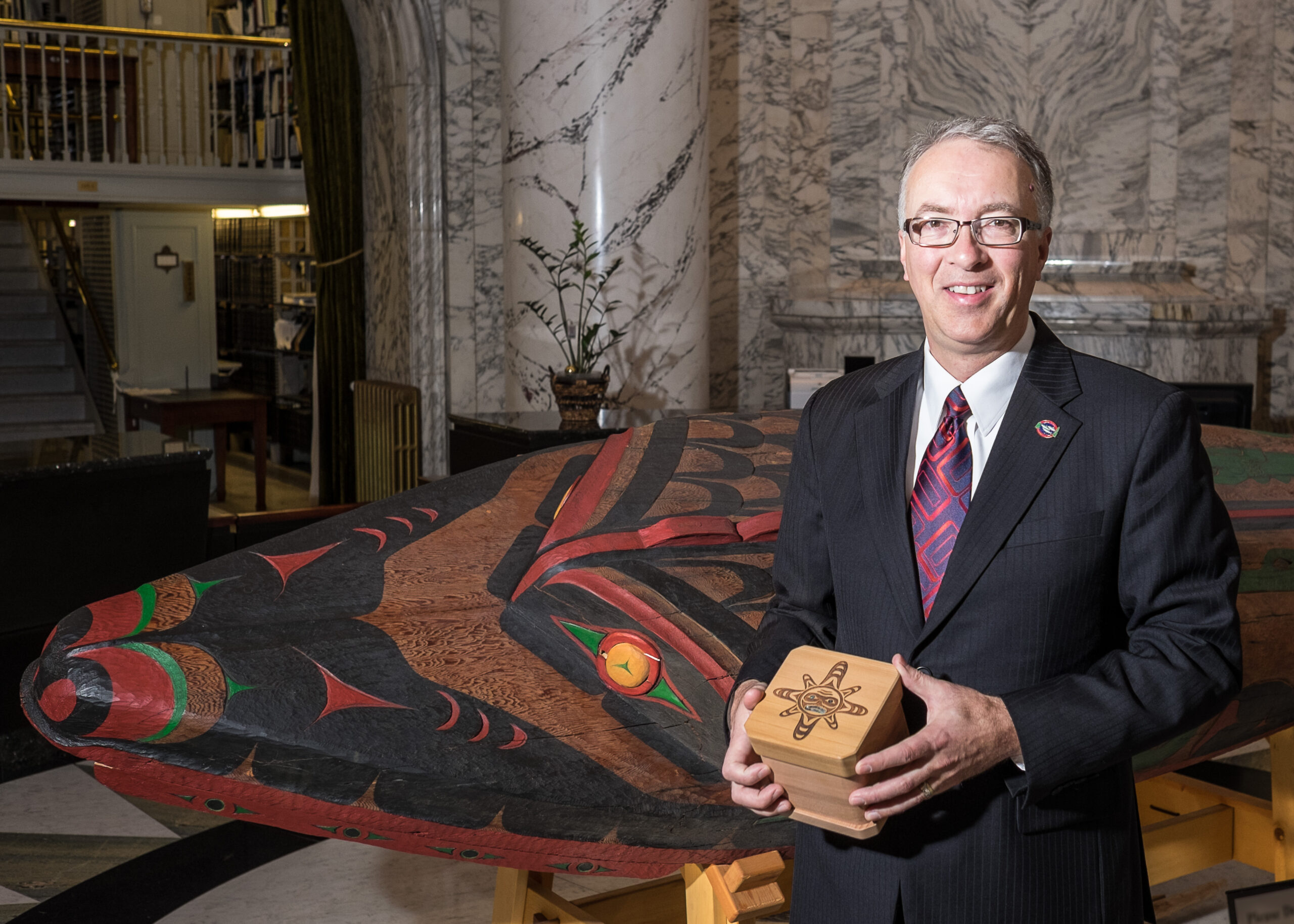 Picture of John Rustad from when he was Minister of Aboriginal Relations and Reconciliation in 2014.