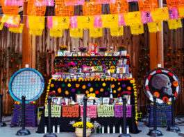 A photo of a Day of the Dead altar