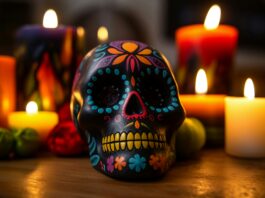 A Día de los Muertos calavera (skull)