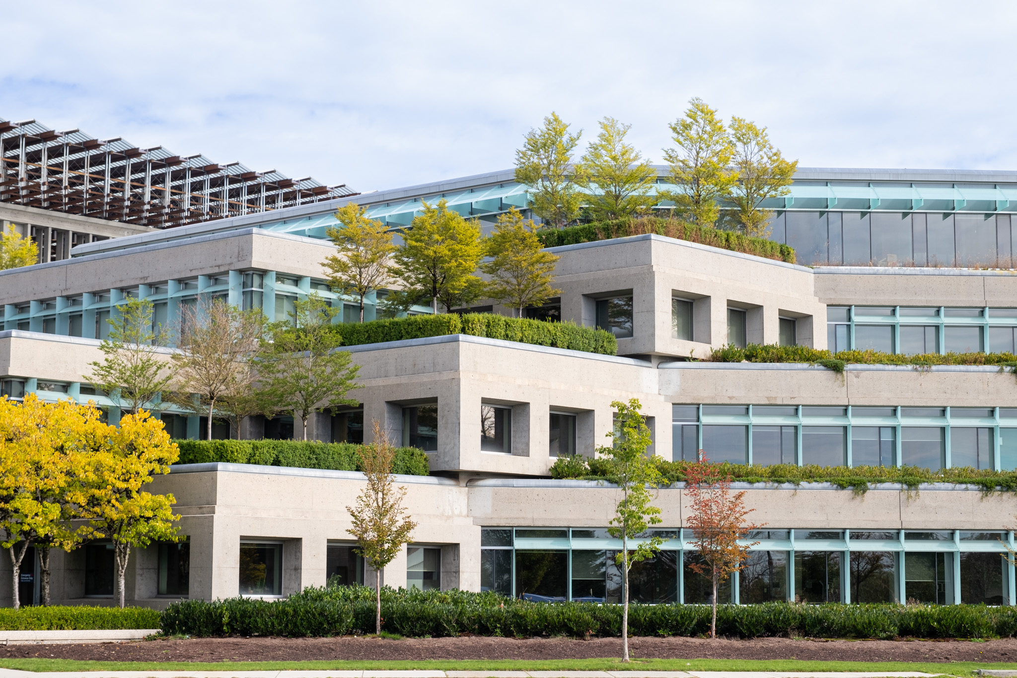 SFU’s Maggie Benson Centre as seen from the sidewalk outside