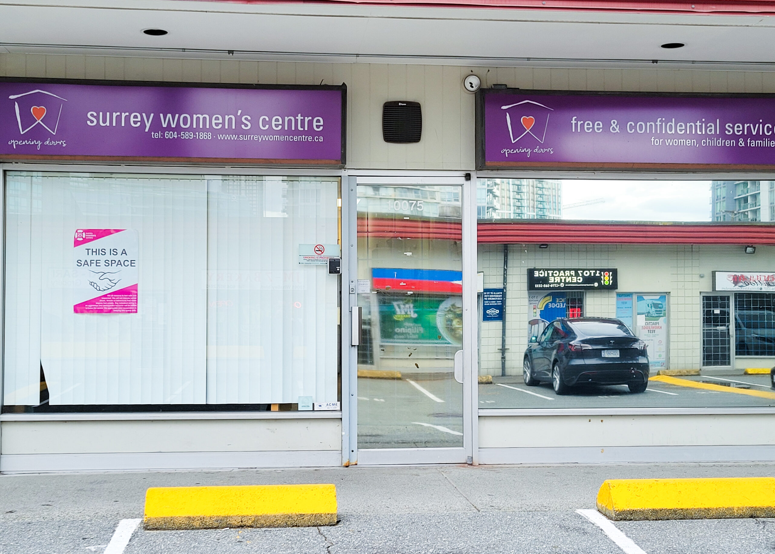 This is a photo of the exterior of the Surrey Women's Centre.