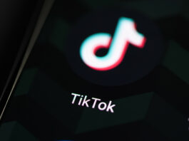 A Tik-Tok screen on a phone