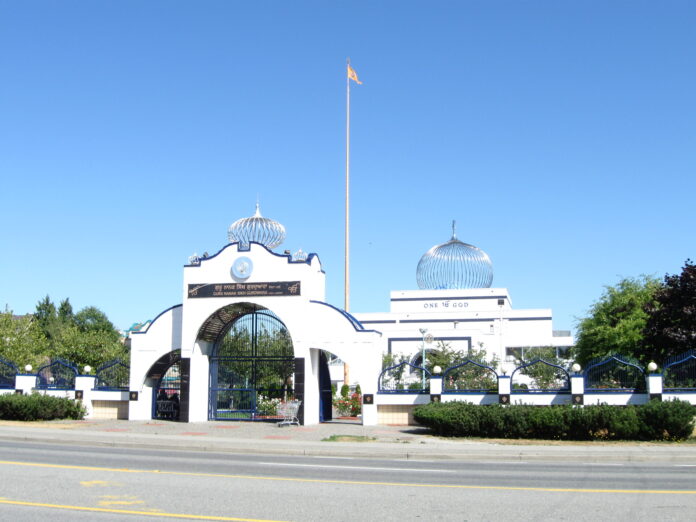 Guru Nanak Gudwara This is a photo of the Guru Nanak Sikh Gurdwara in Surrey.