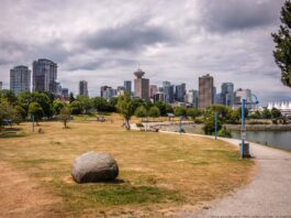 This is a photo of CRAB Park. The encampment is not shown in this photo.