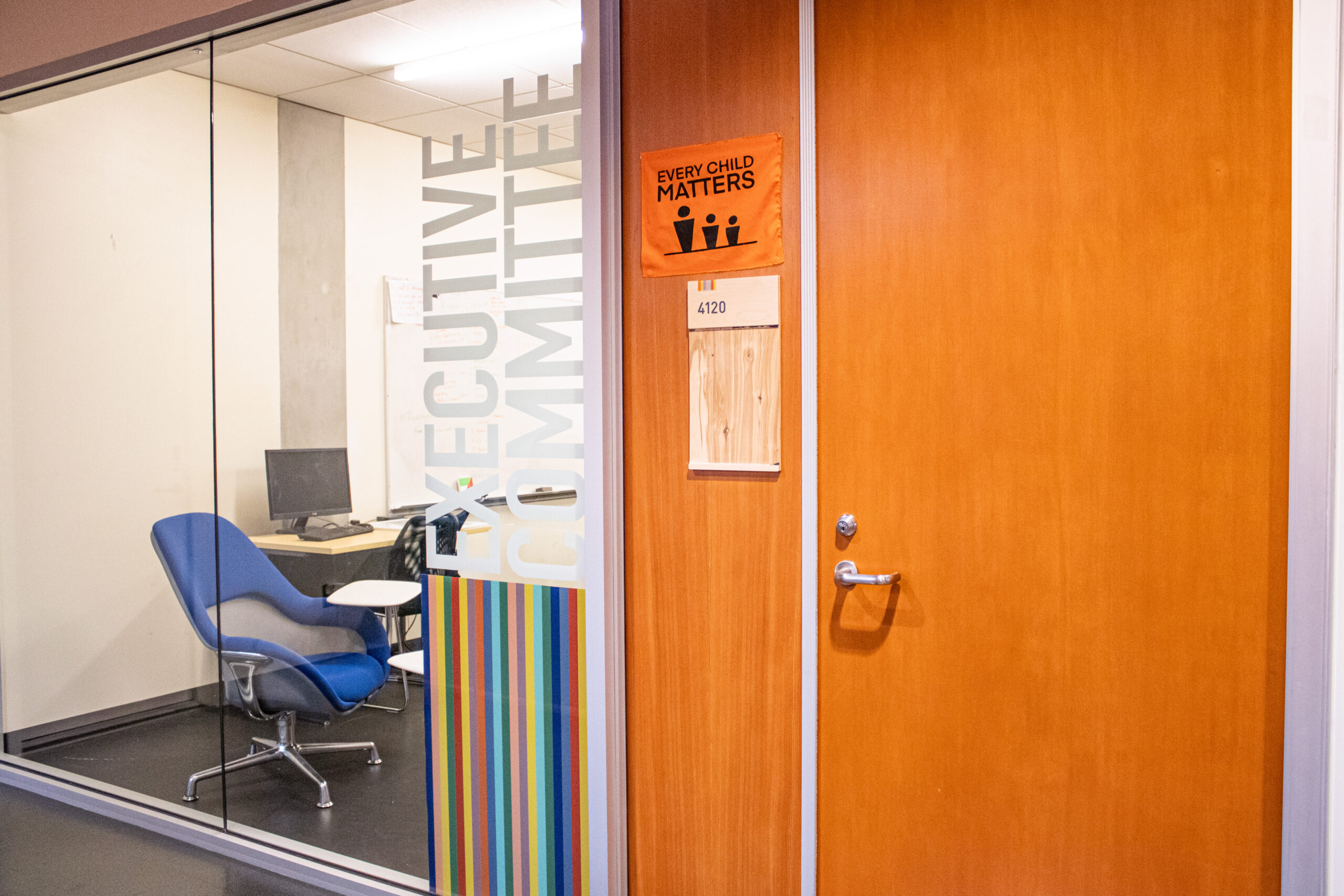 This is a photo of the SFSS executive committee office in the Student Union Building.