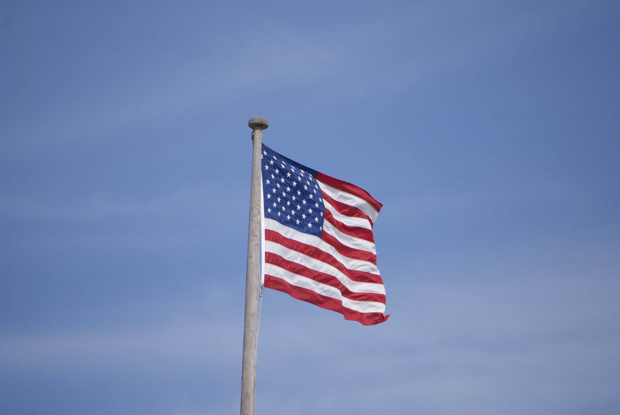 A photo of the American flag