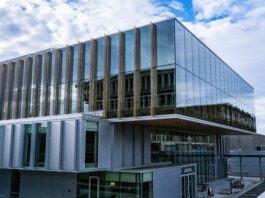 A photo of SFU’s Burnaby campus Student Union Building