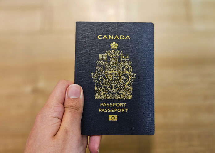 photo of a Canadian passport