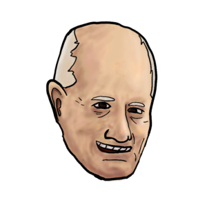 Burnaby mayor Mike Hurley. He too has many wrinkles and looks very worn out/exhausted. 