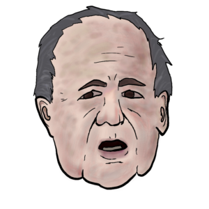 Former Surrey mayor Doug McCallum. He has wrinkles all over his face and looks exhausted.