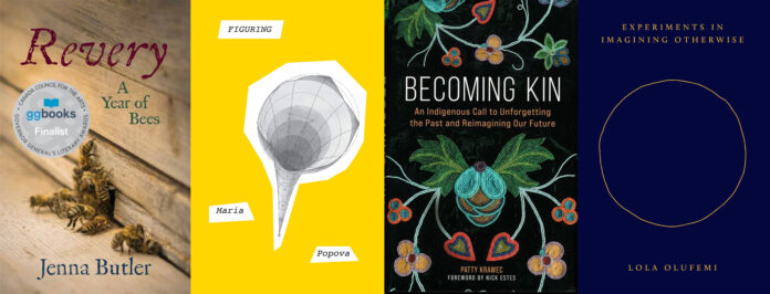 This is series of photos displaying the covers of the four selected books