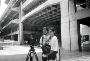 Lorena and Jose filming Lost Chapters
