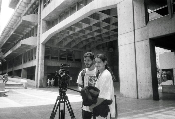 Lorena and Jose filming Lost Chapters