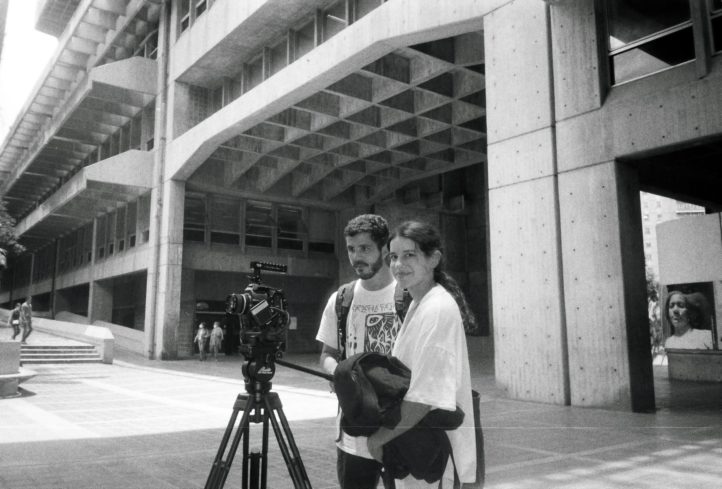 Lorena and Jose filming Lost Chapters