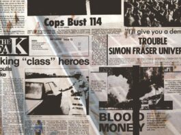 Collage of old Peak articles referenced in the piece
