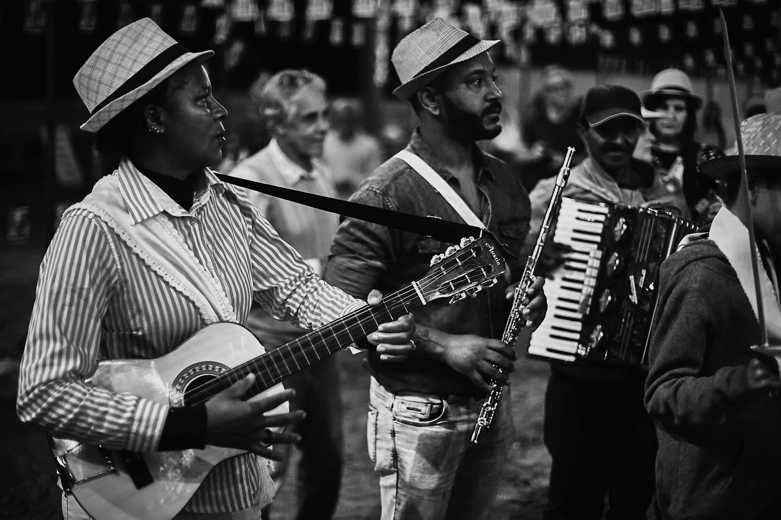 a group of musicians performing latin music.