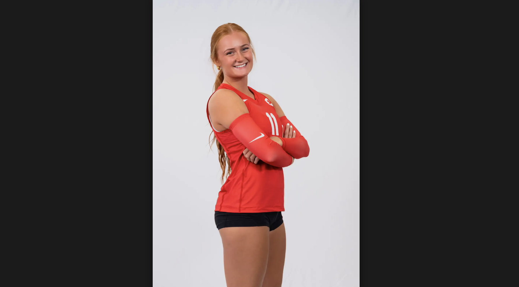 Portrait shot of Macyn Unger in a jersey